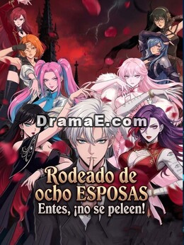 Rodeado de ocho esposas Entes, ¡no se peleen!