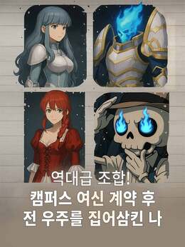 역대급 조합! 캠퍼스 여신 계약 후 전 우주를 집어삼킨 나